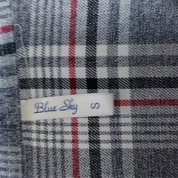 Blue Sky Plaid Shirt - Picture 2 of 6